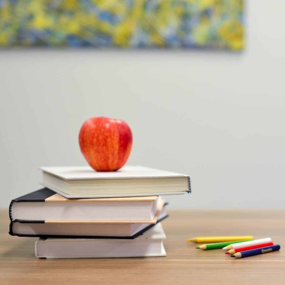 Study Books and Apple